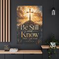 Psalm 46:10 Matte Canvas Art - 40" x 60"
