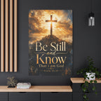 Psalm 46:10 Matte Canvas Art - 40" x 60"