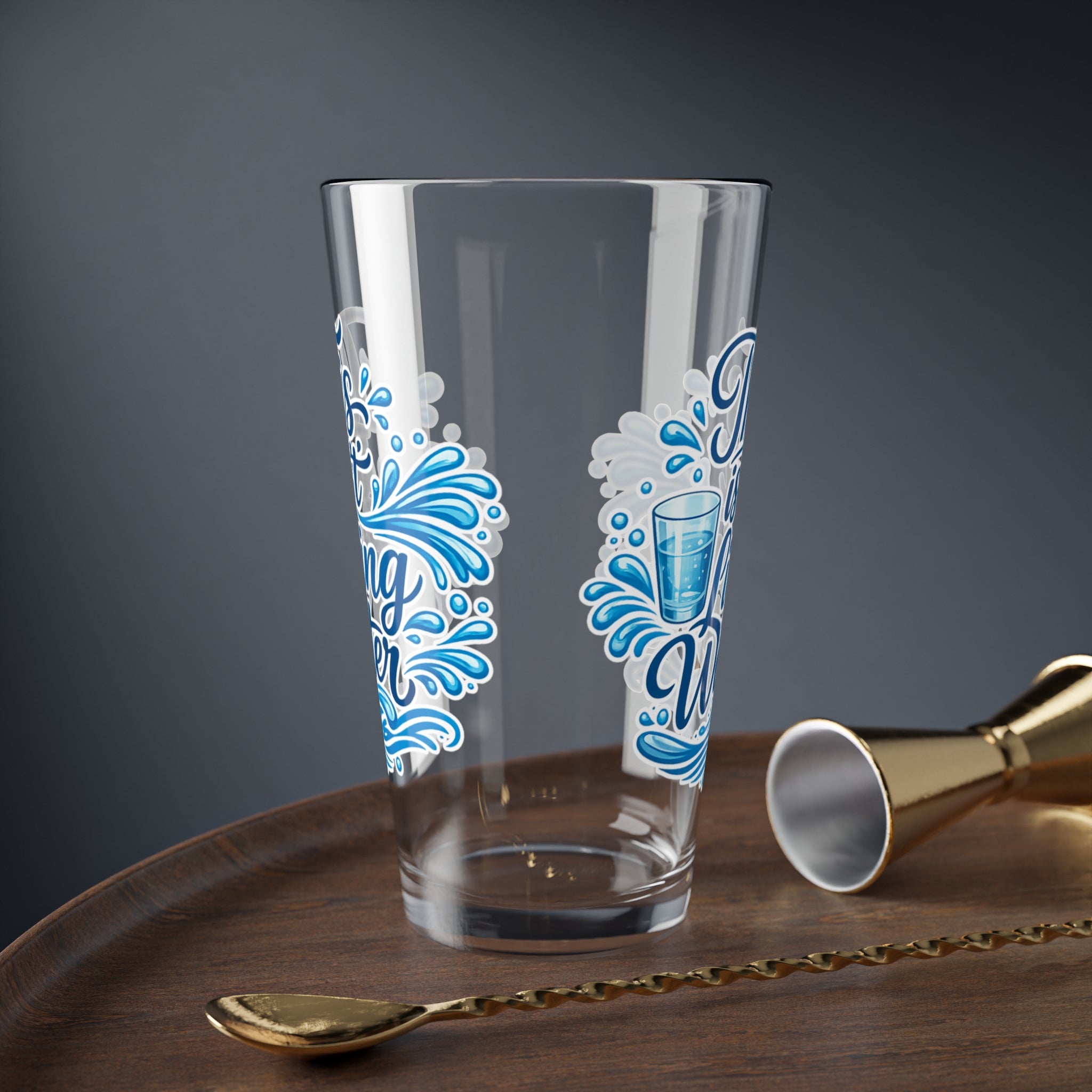 This Isn't Living Water 16oz Glass Cup