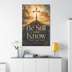 Psalm 46:10 Matte Canvas Art - 40" x 60"