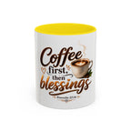 Coffee First Then Blessings Mug