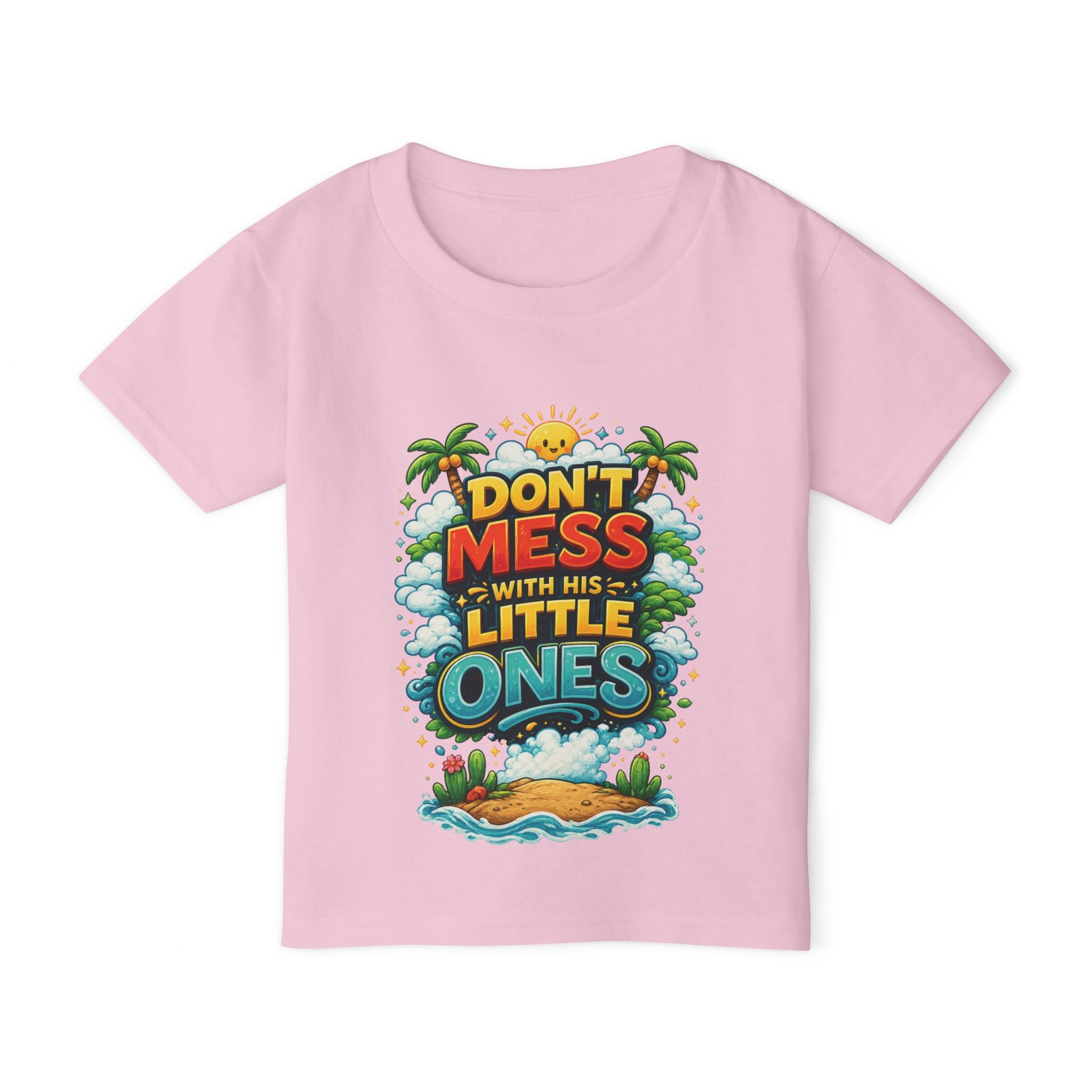 “Dont Mess With His Little Ones” Toddler T‑Shirt