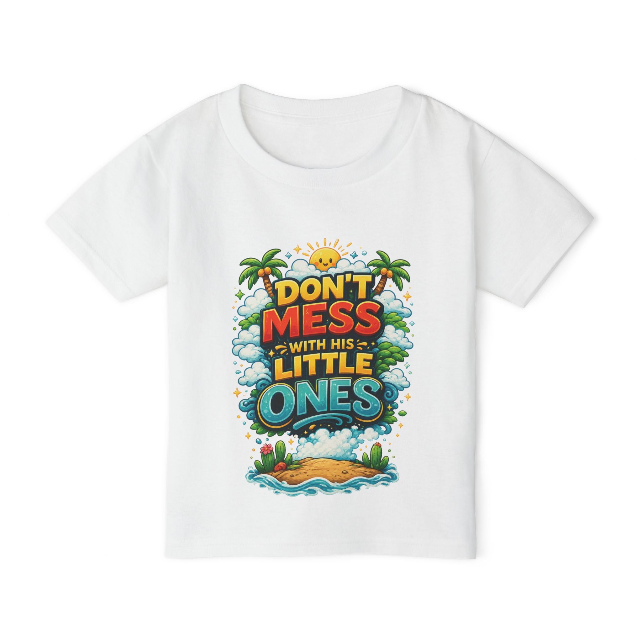 “Dont Mess With His Little Ones” Toddler T‑Shirt