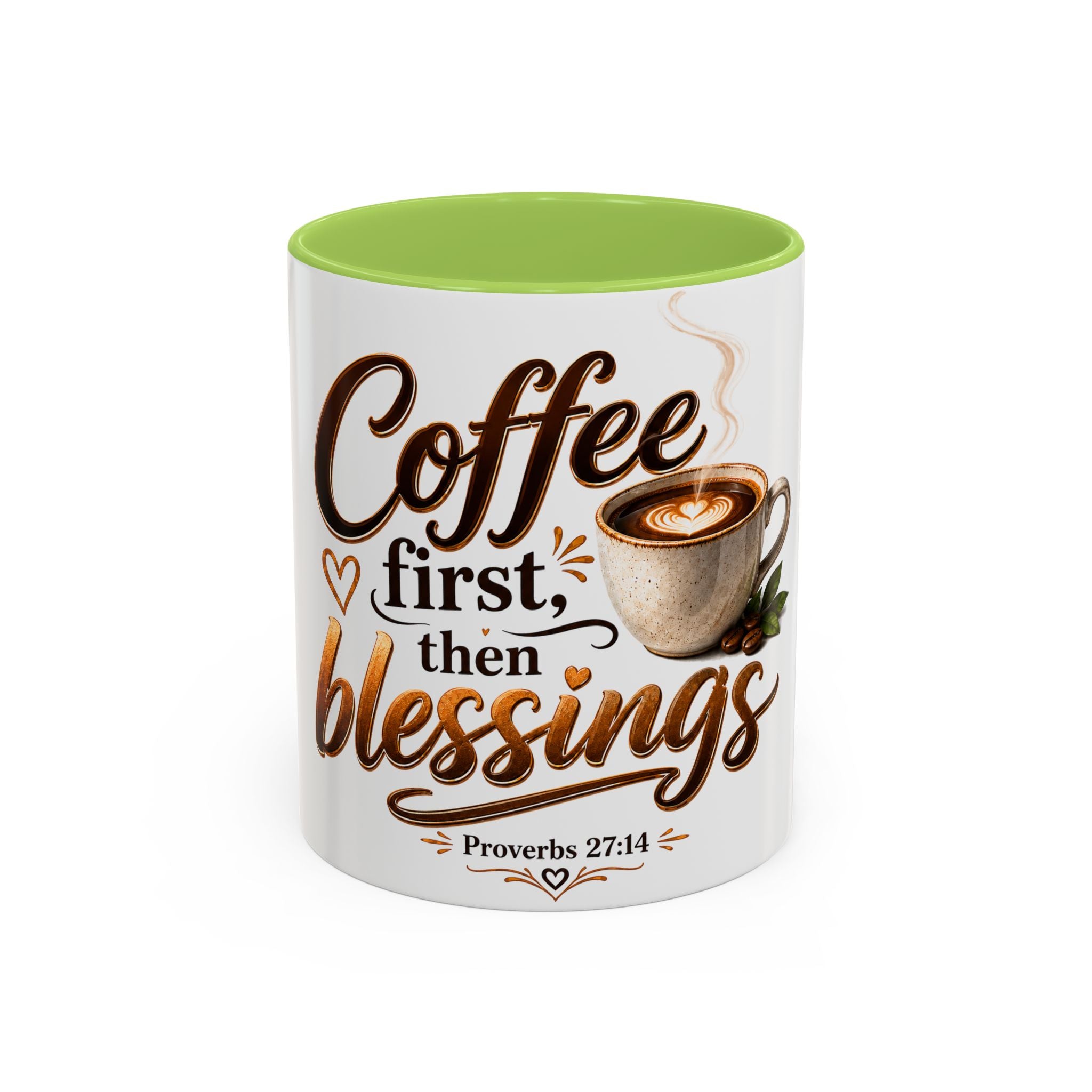 Coffee First Then Blessings Mug | Proverbs 27:14