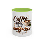 Coffee First Then Blessings Mug