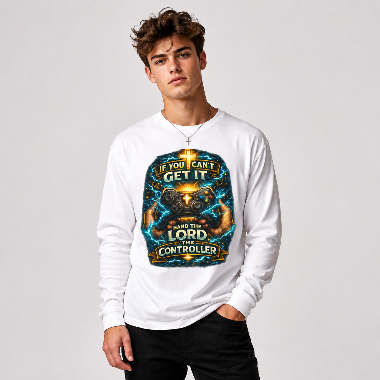 "Hand The Lord The Controller" Long Sleeve T-Shirt