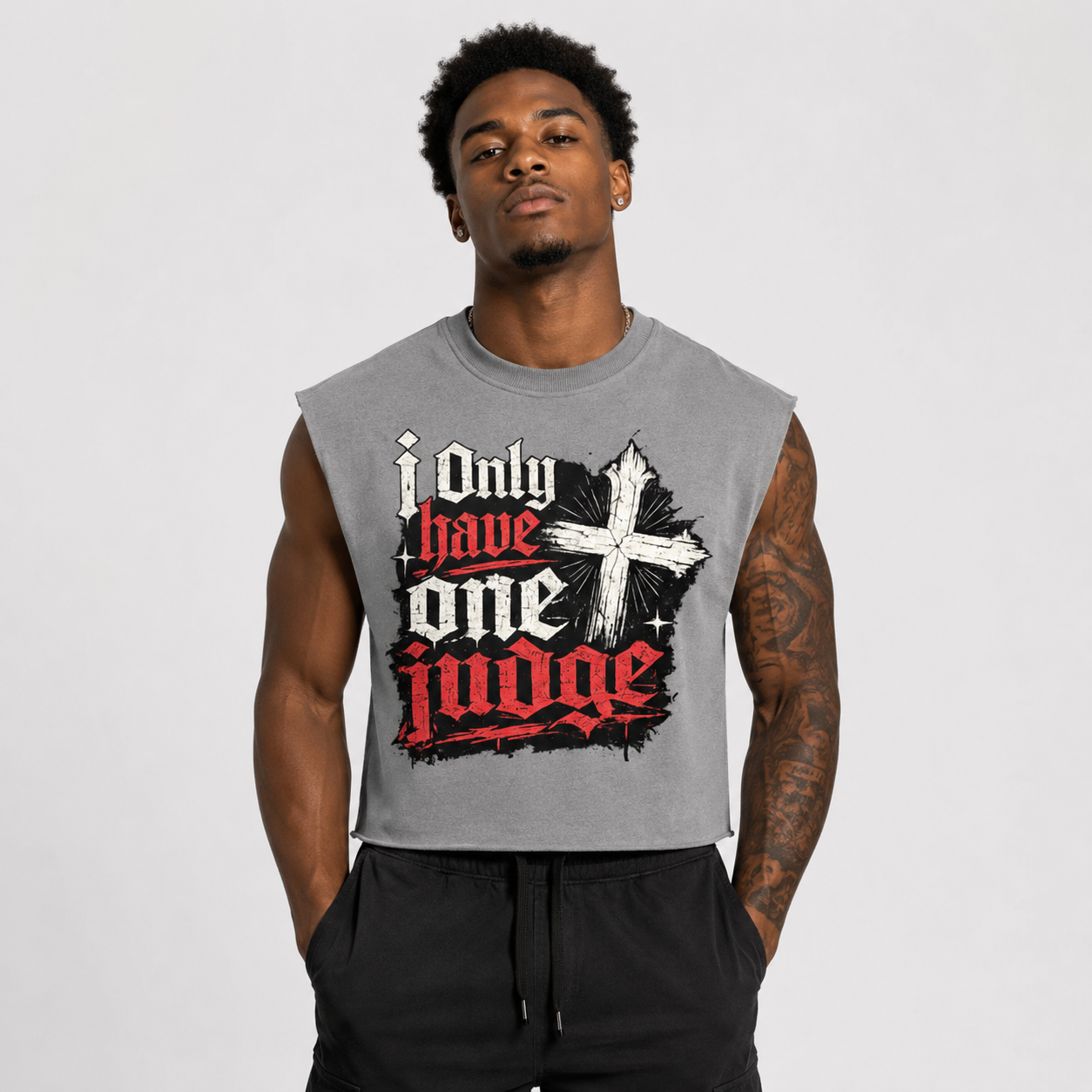 Only 1 Judge - French Terry Boxy Tank Top