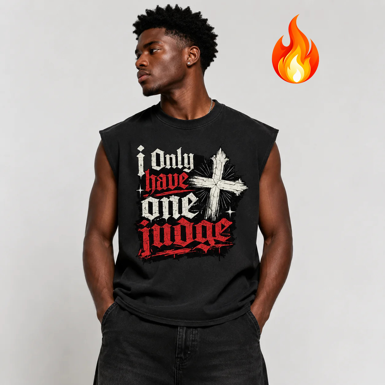 Only 1 Judge - French Terry Boxy Tank Top