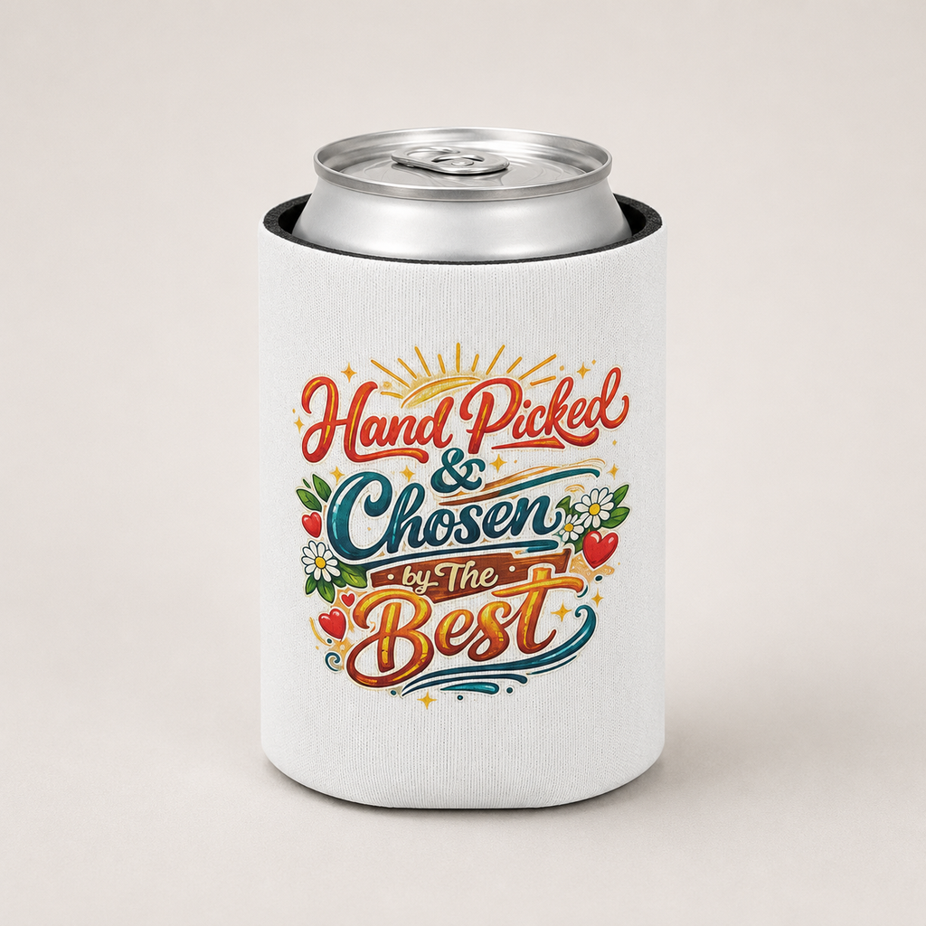 White Can Cooler — "Hand Picked & Chosen by the Best"