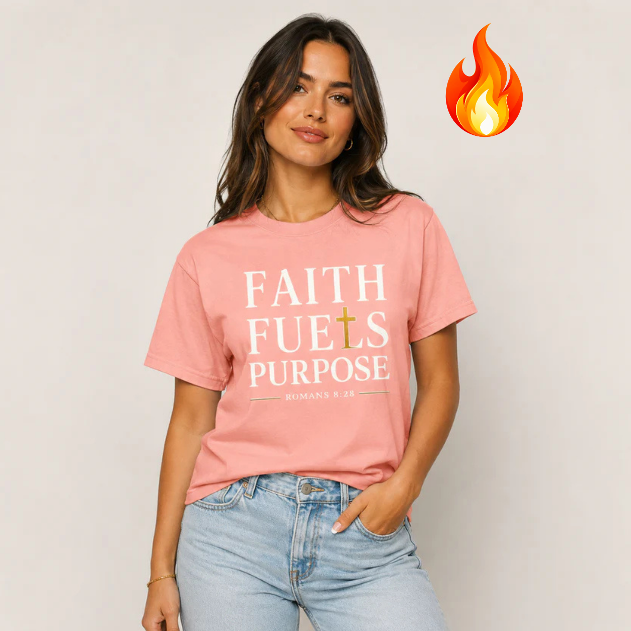 "Faith Fuels Purpose" Unisex Active T Shirt