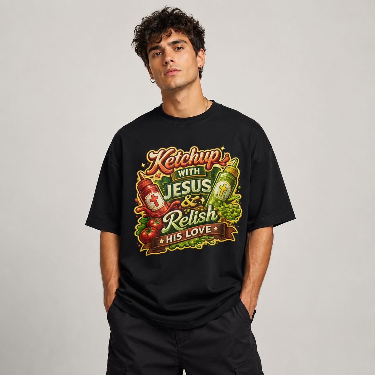 Ketchup with Jesus T-Shirt - Unisex