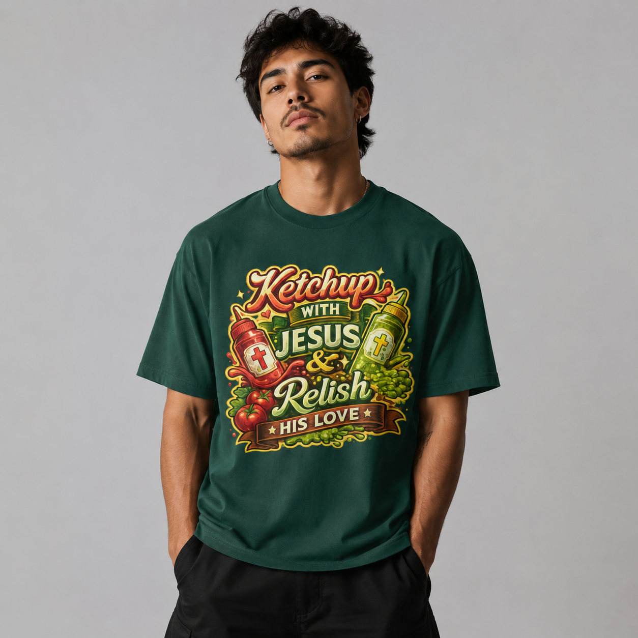 Ketchup with Jesus T-Shirt - Unisex