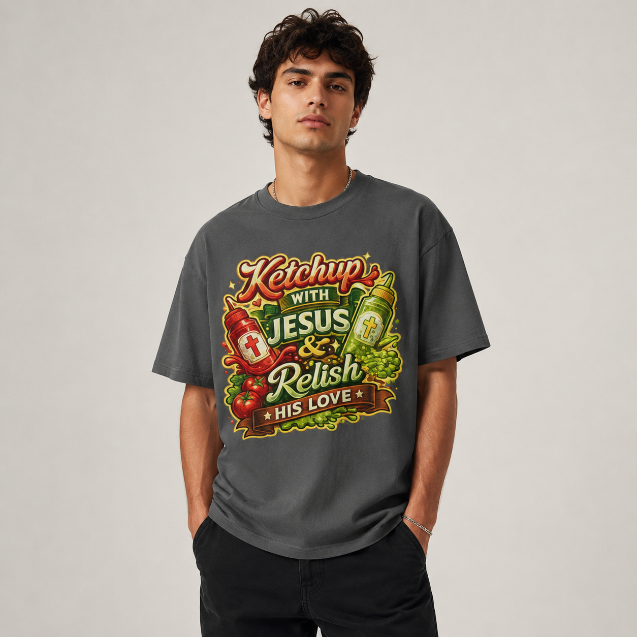 Ketchup with Jesus T-Shirt - Unisex