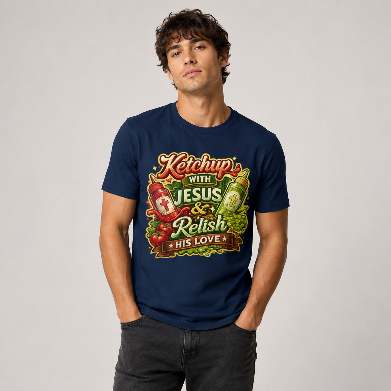 Ketchup with Jesus T-Shirt - Unisex