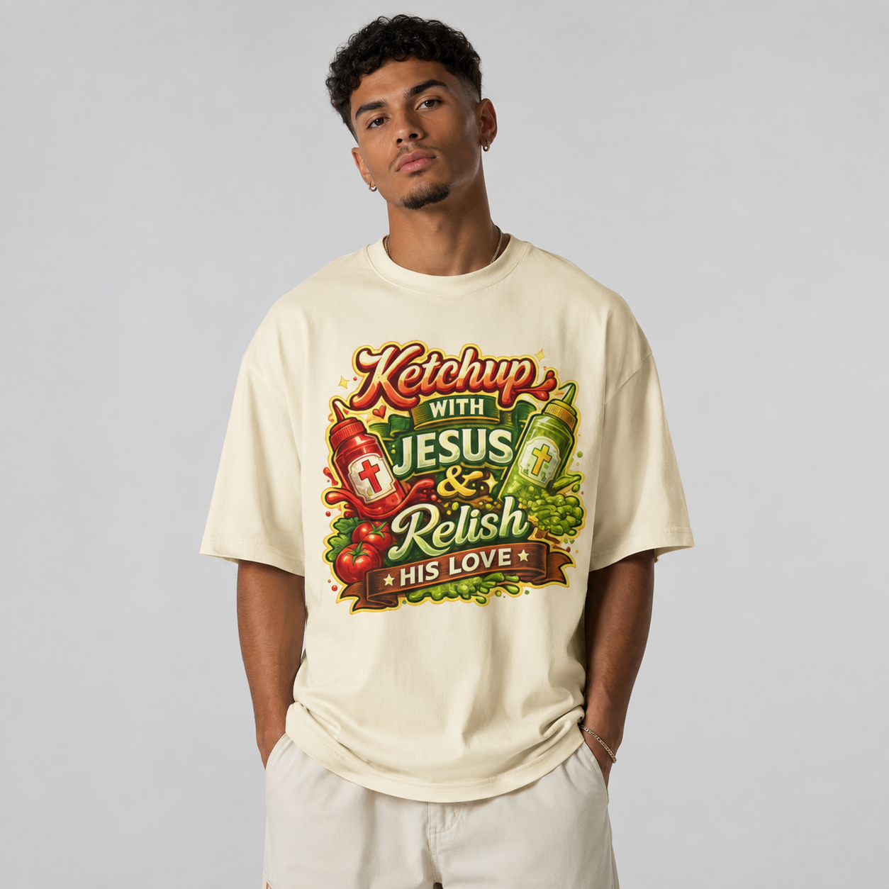 Ketchup with Jesus T-Shirt - Unisex